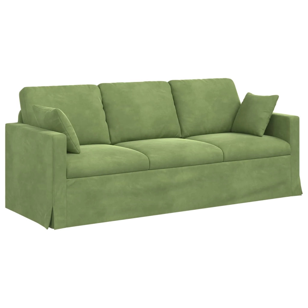 Divano Verde chiaro 198 x 78 x 80 cm Velluto