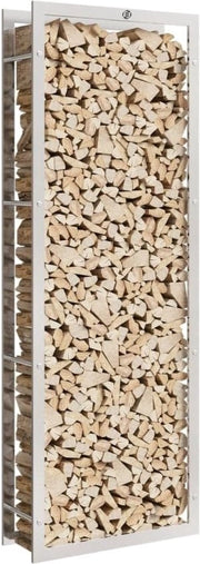 Houtopslag per Camino - 80 x 28 x 222 - Houtopslag - Deposito per Legna - Deposito per Legna - Protezione contro le Scintille - Deposito per Legna