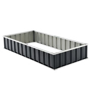 Fioriera rettangolare in acciaio zincato 174 x 90 x 30 cm antracite 03_0007191