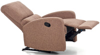 Poltrona Relax Reclinabile Manuale in Tessuto Fiorella Marrone