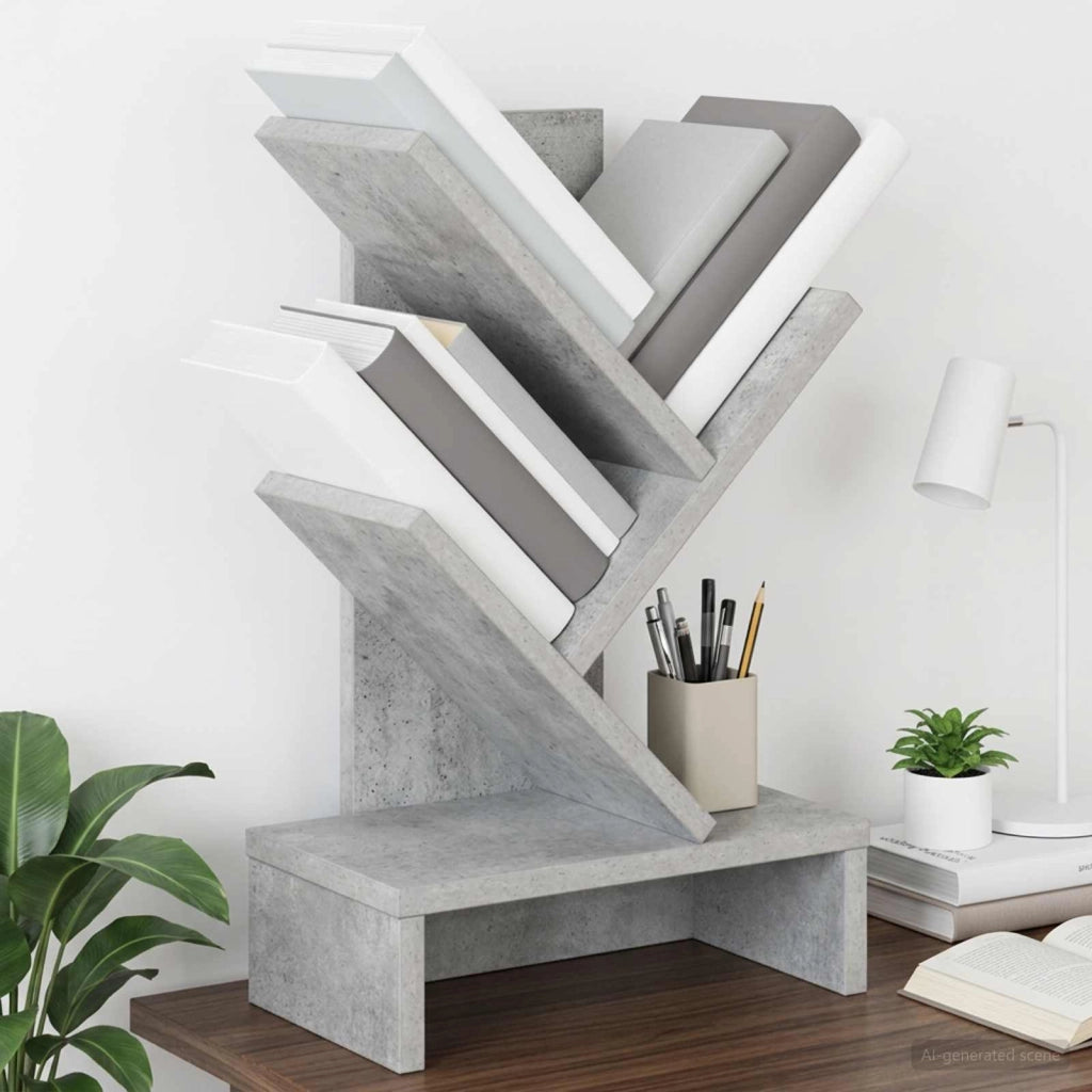 Scaffale per Libri a Forma di Albero 3 Strati 30 x 18 x 48 cm 8012359
