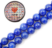 Kralen con cordone per la creazione di accessori per l'autoaiuto Pietre decorative per l'autoaiuto Bracciale energetico terapeutico 8 mm = 96 pezzi e 1 rotolo di corda Lapislazzuli AAA 8 mm