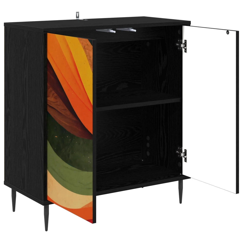 Credenza BONN Rovere Nero 69 x 33 x 76 cm Legno ingegnerizzato 8006941