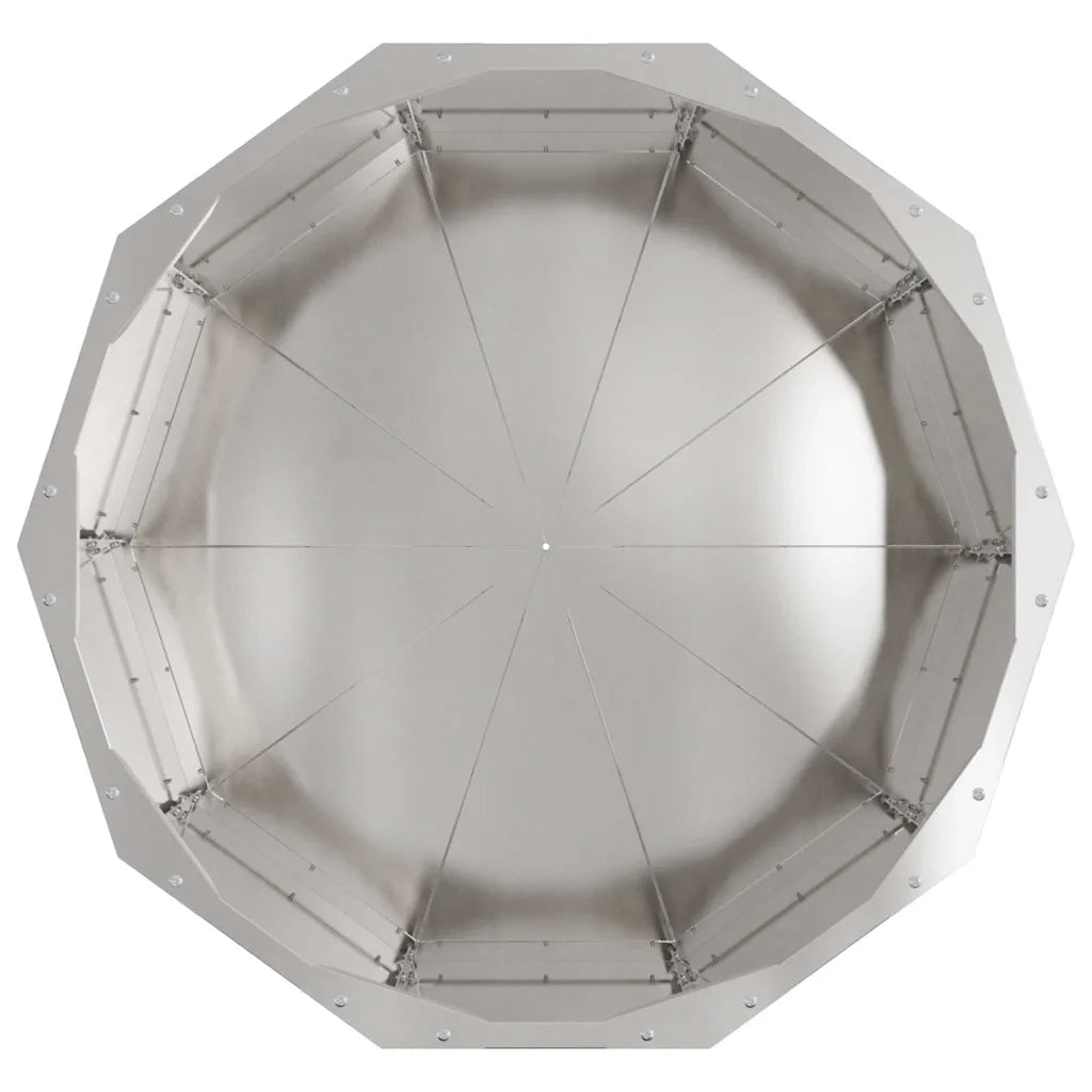 Fioriera-Vaso-Contenitore per Piante Argento 60 x 60 x 35 cm Acciaio inossidabile
