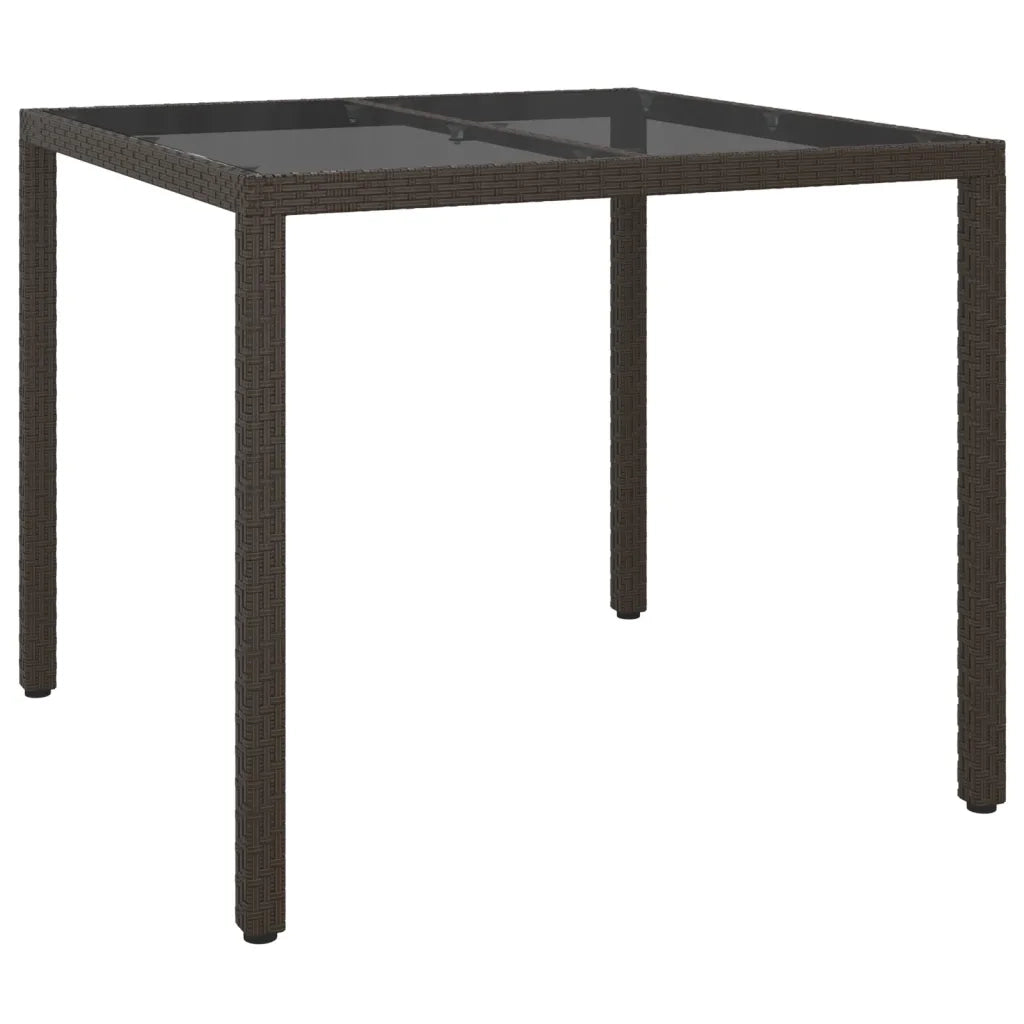 Set da Pranzo da Giardino 5pz con Cuscini in Polyrattan Marrone 3187309