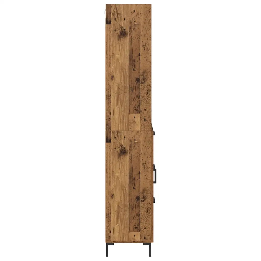 Credenza | Madia | Buffet da pranzo | Armadio da pranzo Legno vecchio 69,5 x 34 x 180 cm Legno multistrato