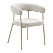 Set di 2 Sedie Trivio, Beige, Tessuto, 56x57,5x77 cm