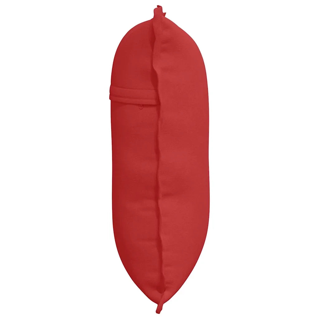 Cuscino per Schiena Rosso 60 x 19 x 50 cm Tessuto