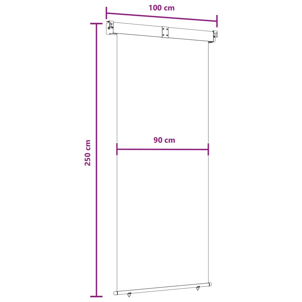 Tenda laterale per balcone 100% poliestere ferro acciaio 42035264