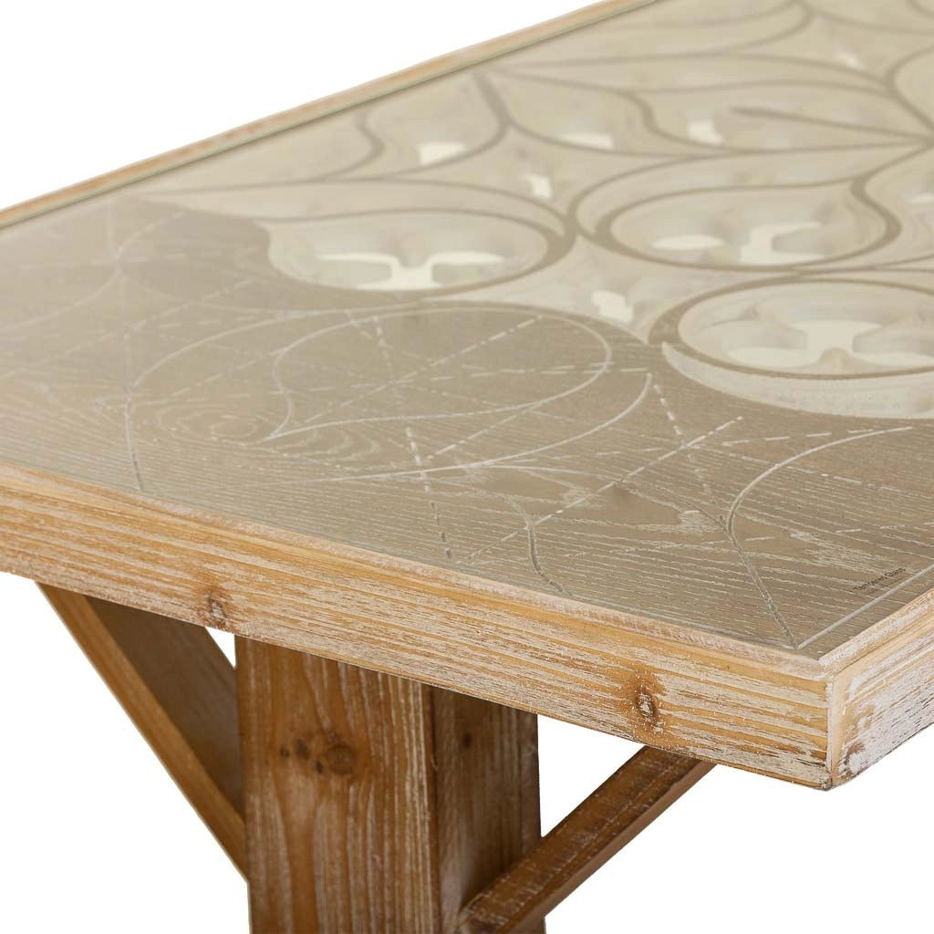 Tavolo in legno marrone 120,5x60,5x50,5h