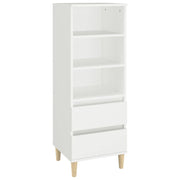 Credenza cassettiera cassettiera mobile contenitore organizer cucina soggiorno soggiorno alto 40 x 36 x 110 cm derivati ​​del legno bianco 02_0032447
