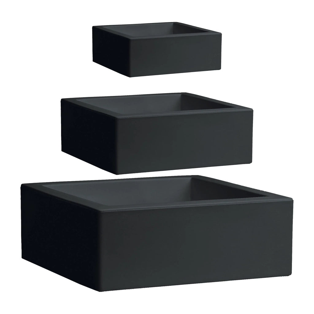 Nicoli Vaso Quadrato MINOS in resina – Design Moderno per Interni ed Esterni