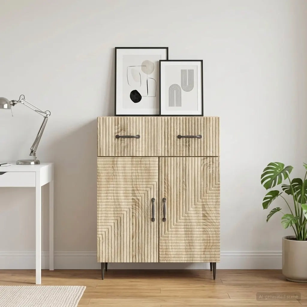 Credenza Rovere Sonoma 66 x 34,5 x 89,5 cm Legno ingegnerizzato 894867