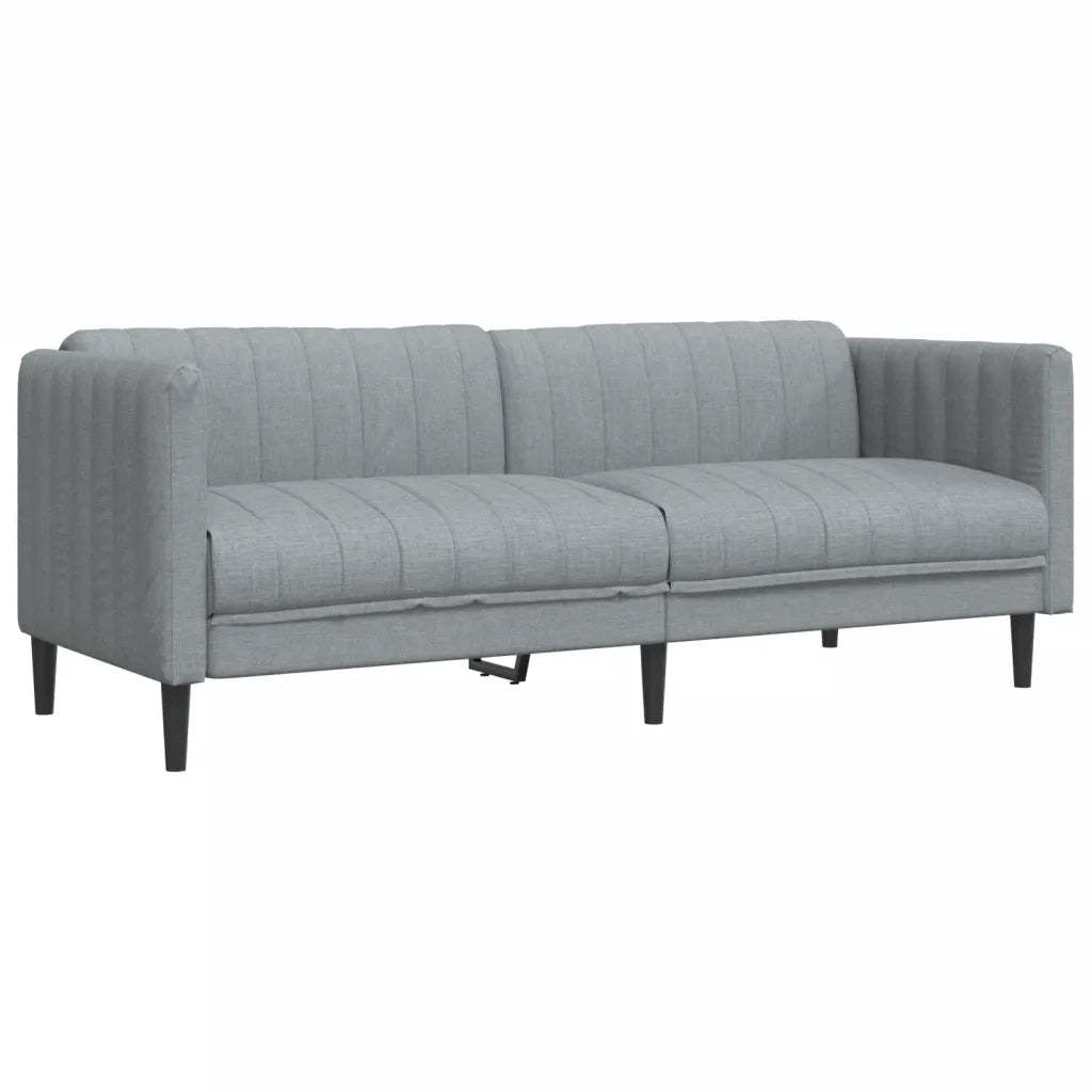 Set di Divani 3 pz Grigio Chiaro in Tessuto 3209229