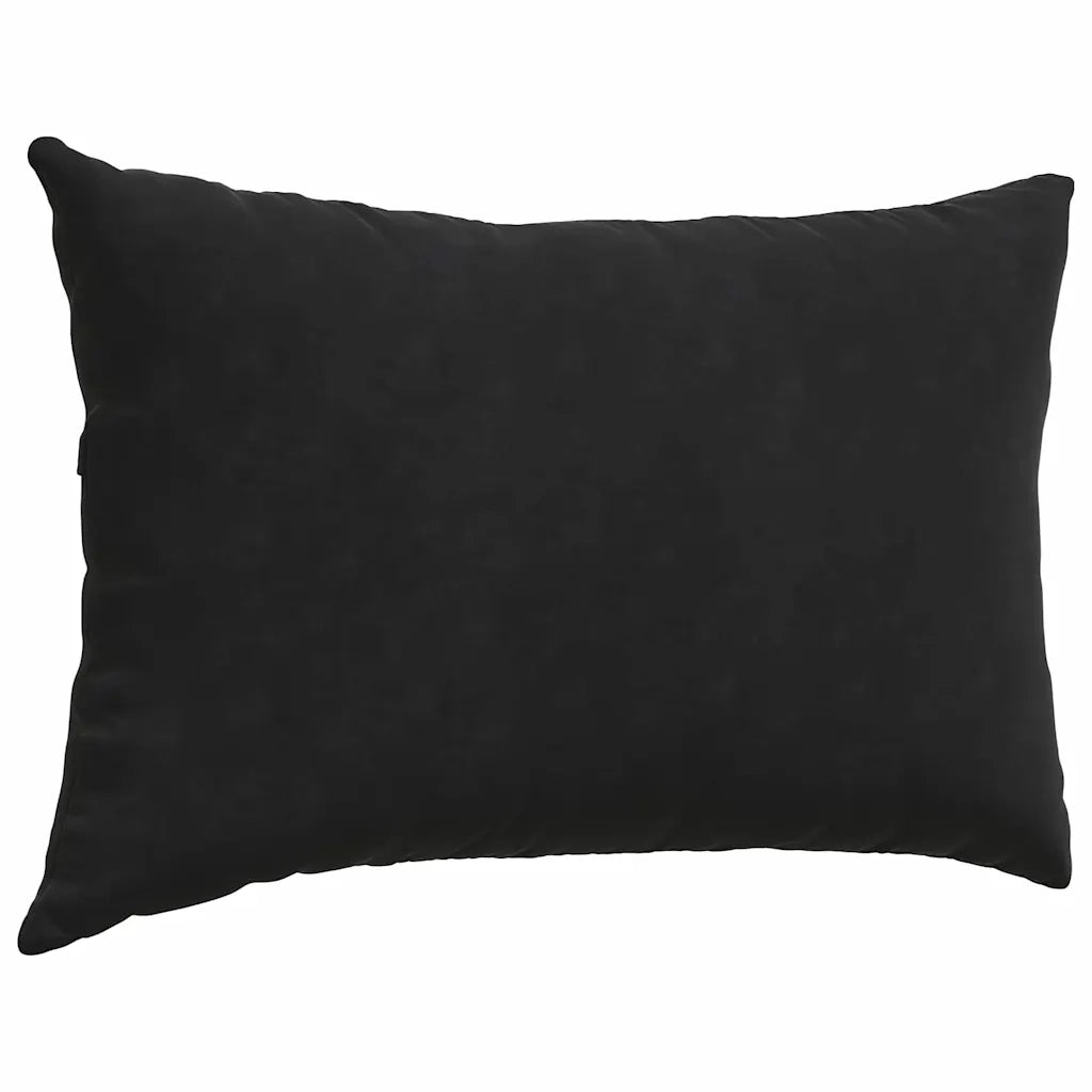Cuscini da Divano 2 pcs Nero 60 x 40 cm Tessuto in Cords