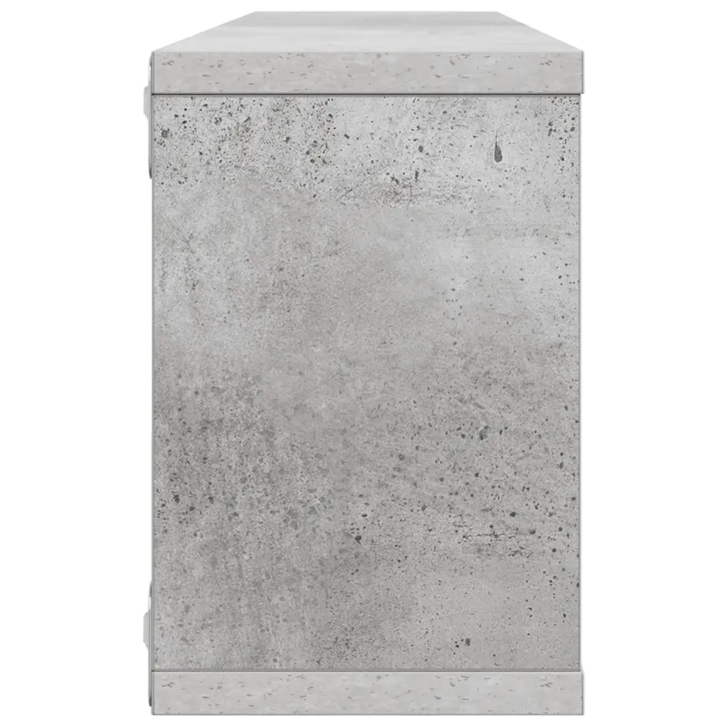 Mensole Parete a Cubo 6pz Grigio Cemento 60x15x23cm Multistrato 807147