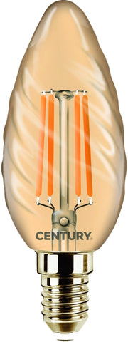 Century LAMPADA A FILAMENTO LED EPOCA TORTIGLIONE E14 Luce calda  4 W - 400 lumen 10.00 pz