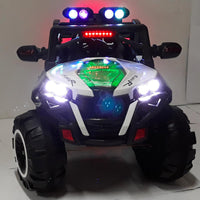 Macchina Elettrica per Bambini 12V Kidfun Fuoristrada 4x4 Bianca