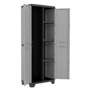 Armadio Keter Stilo portascope in resina per esterno grigio 68x39xh173 Cm