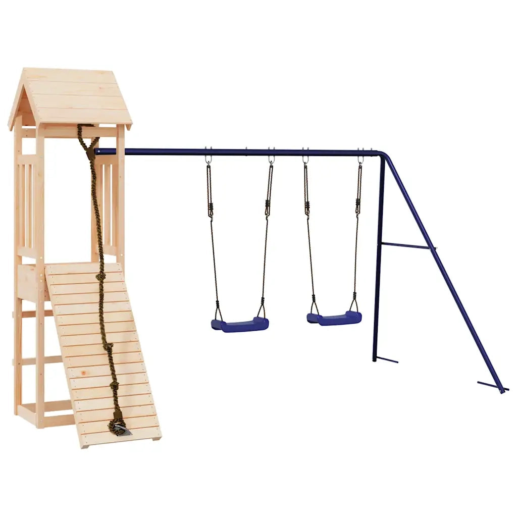 Set da Gioco da Esterno in Legno Massello di Pino 3155816