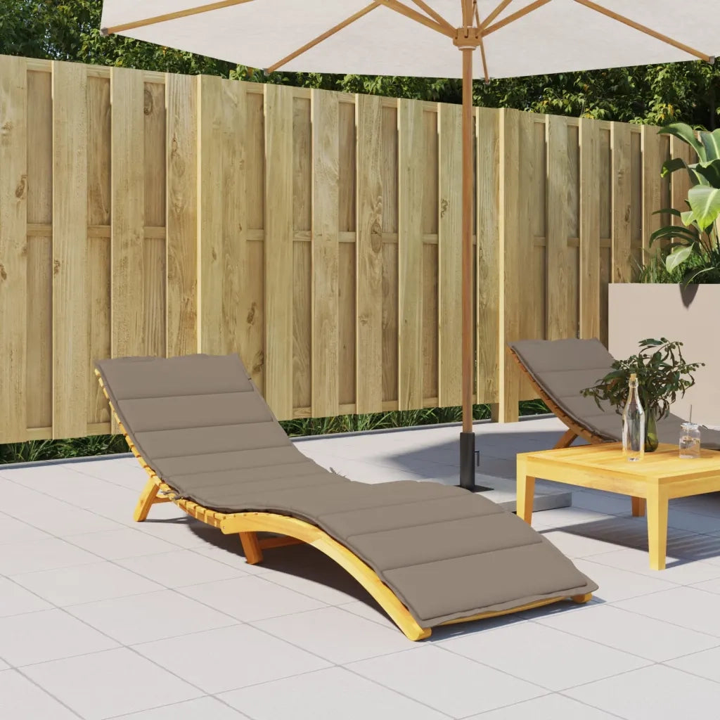Cuscino per sedie | Cuscino per Lettino Tortora 200x60x3 cm in Tessuto Oxford
