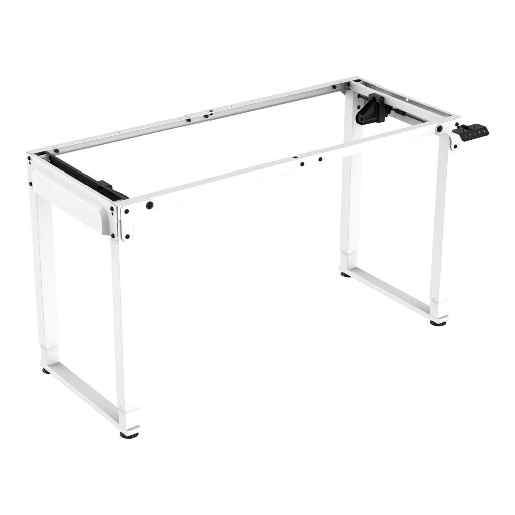 Gamba elettrica per tavolo con altezza regolabile in acciaio legato altezza 70-115 cm bianca 03_0010262