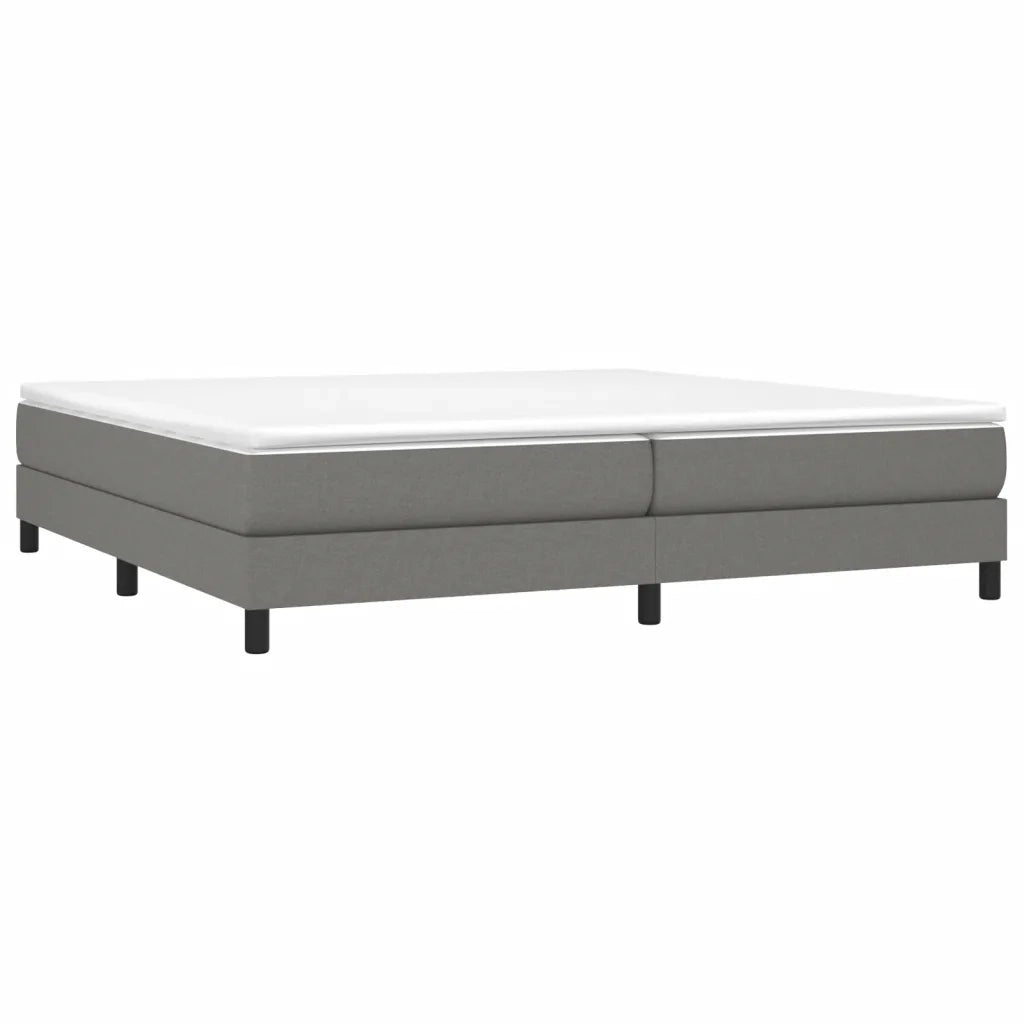 Struttura Letto a Rete a Molle Grigio Scuro 200x200 cm Tessuto 3120541