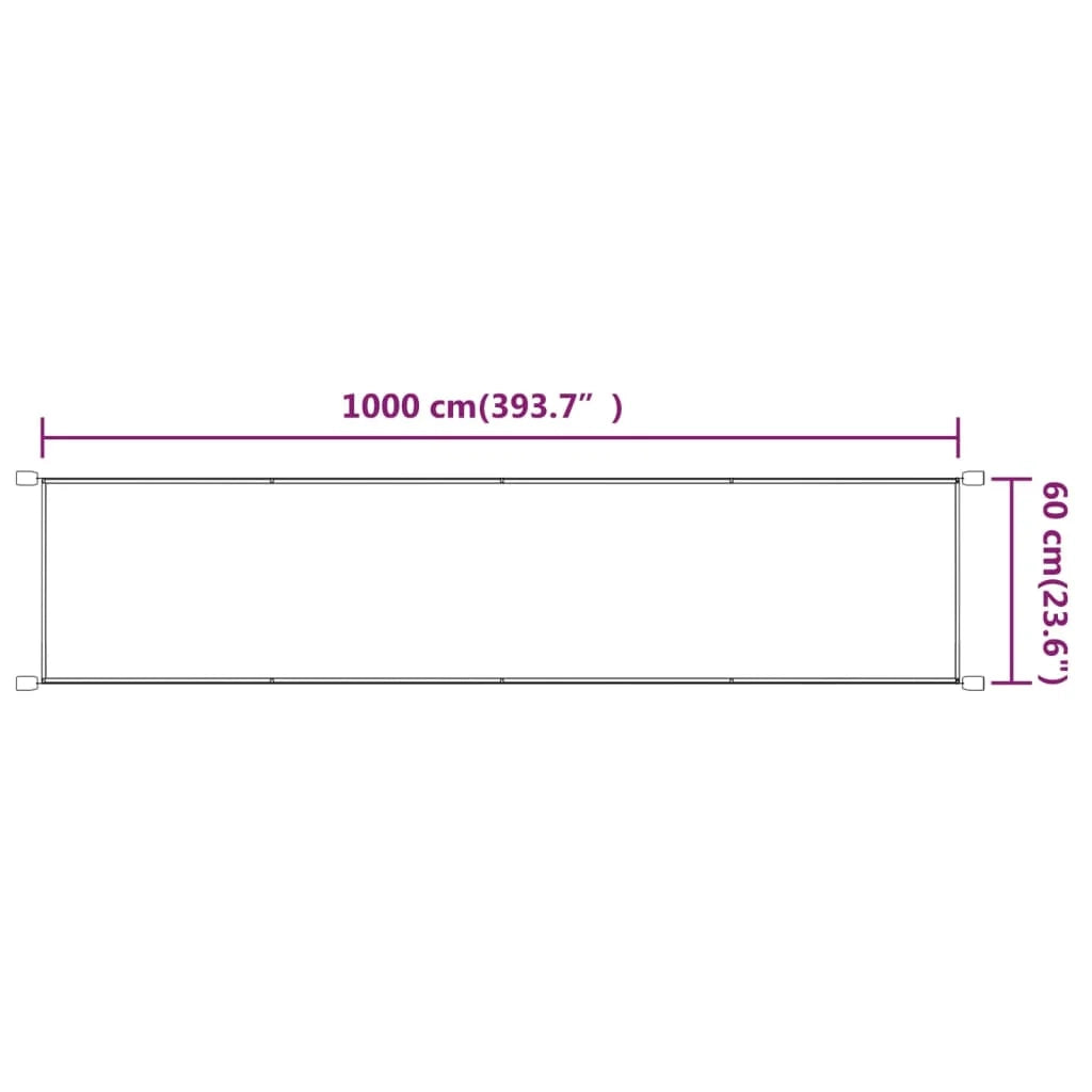 Tenda da sole verticale blu 60x1000 cm tessuto oxford 02_0007613