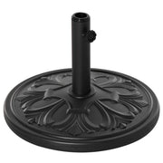 BASE PER OMBRELLONE ROTONDA Ø48X34 CM IN PLASTICA DA 13KG NERO