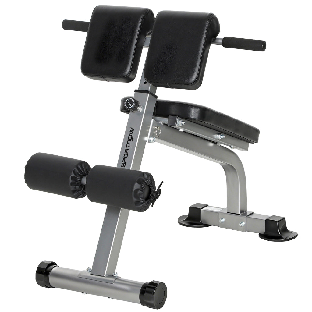Panca Romana Regolabile e Pieghevole Multifunzione, Capacit¨¤ 150 kg, Argento