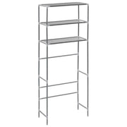 Scaffale portaoggetti a 3 ripiani 69 x 28 x 169 cm Argento 02_0005507