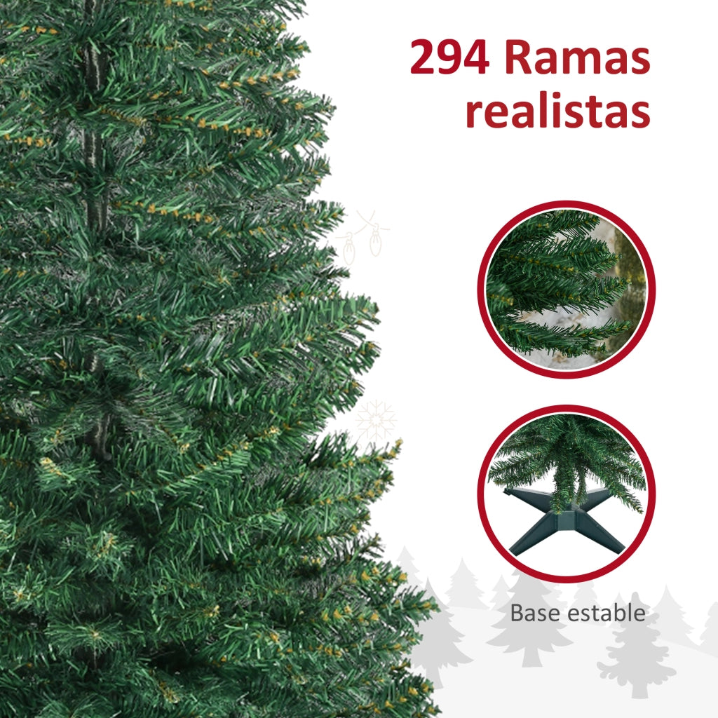 Albero di Natale Artificiale 150 cm Verde ¨C zephmum ¨C 294 Rami con Base Scomponibile