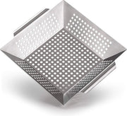 Grill a griglia in acciaio inossidabile del 100% - ideale per la grigliata di verdure, adatto per tutti i tipi di barbecue, grande.