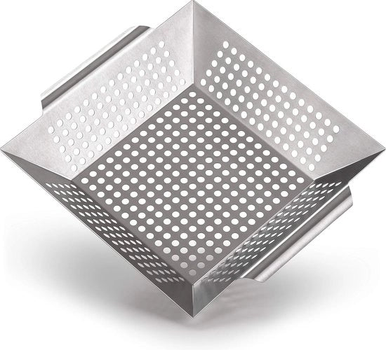 Grill a griglia in acciaio inossidabile del 100% - ideale per la grigliata di verdure, adatto per tutti i tipi di barbecue, grande.