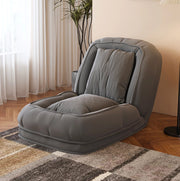Sofa letto pieghevole ergonomico regolabile a 5 posizioni; 80x22x87 cm; grigio