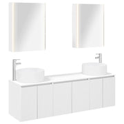 Set di Armadi da Bagno 5 pcs Bianco Legno ingegnerizzato 3406567