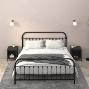 Comodini 2 pz-Set di 2 Tavolino da notte Nero 40x35x50 cm 136729