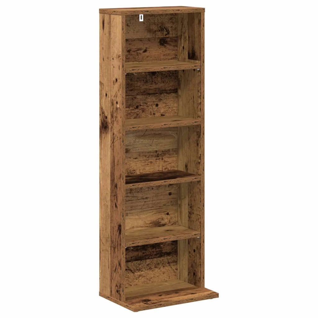 Mobile per CD Legno antico 33 x 23,5 x 97,5 cm 8012702