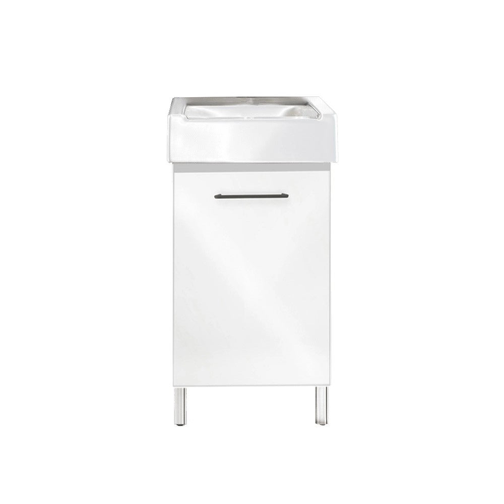 Mobile lavatoio con lavabo in ceramica 1 anta 50x50 classico