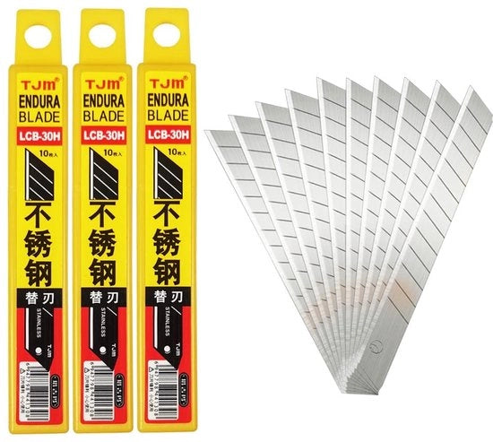 Set di seghe da sfregio 30pz - Seghe da sfregio da sostituire - Seghe per tappeti professionali - Seghe grafiche - In acciaio inossidabile - Ideali per il fai da te - Seghe per taglio