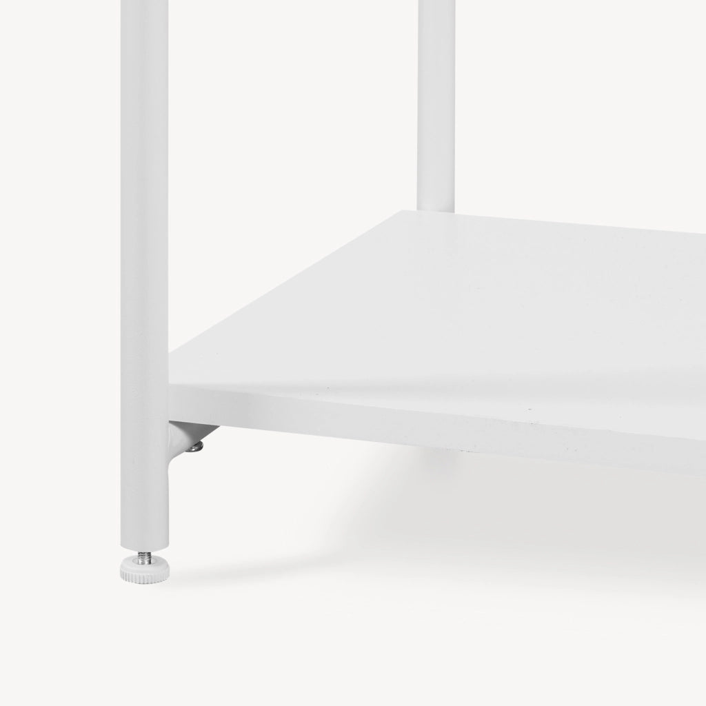 Guardaroba Aperto Verdfjorg con 2 Vani Appendiabiti 200 x 80 x 40 cm - Bianco [en.casa]