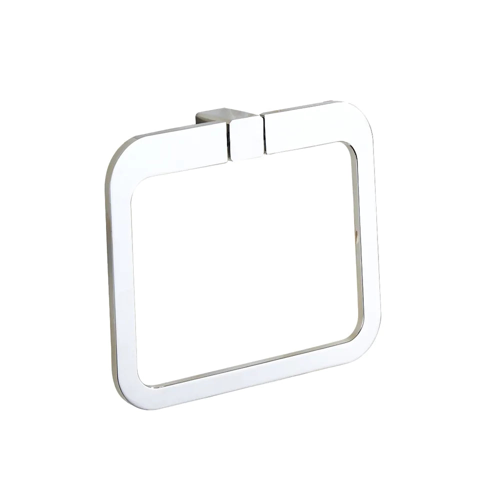 Porta asciugamani ad anello in zinco cromato| Brush