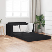 Divano letto 2-in-1 Nero 124x71x78 cm Tessuto