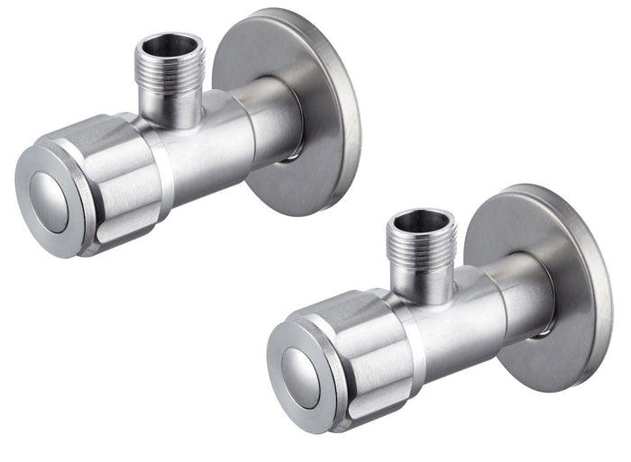 Rubinetto di Arresto da 1/2 in Acciaio Inox Satinato Nilo