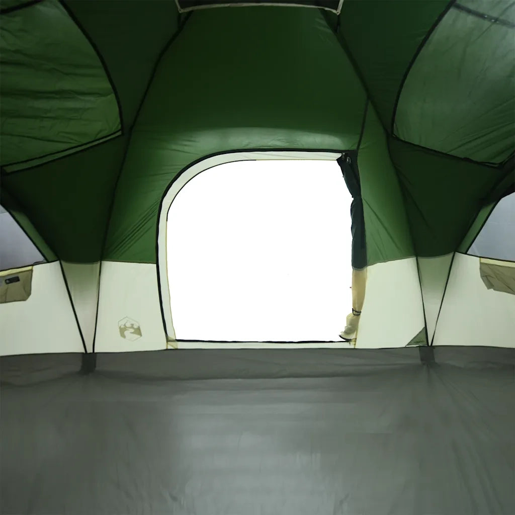 Tenda Familiare a Cupola per 11 Persone Verde Impermeabile 94566