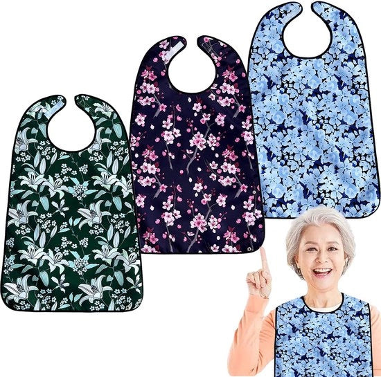 Set di 3 protezioni per abbigliamento impermeabili per adulti donne, protezioni lavabili, salvagente per abbigliamento impermeabile riutilizzabile con cappuccio opzionale, verde giacinto.
