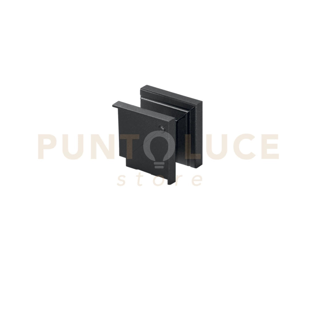 CONNETTORE ANGOLARE VERTICALE NERO PER BINARIO DAVINCI A INCASSO 4,7X4,2X4,7CM