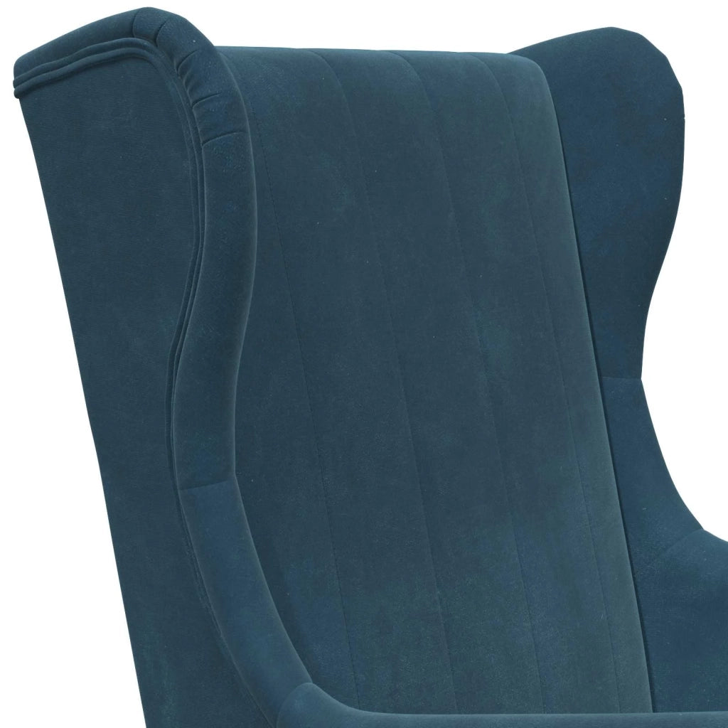 Poltrona | Sedia Relax Blu Velluto