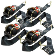 Set di 4 cinghie di fissaggio 3x50mm resistenza alla trazione 750 daN con tenditore a cricchetto 16_0001511