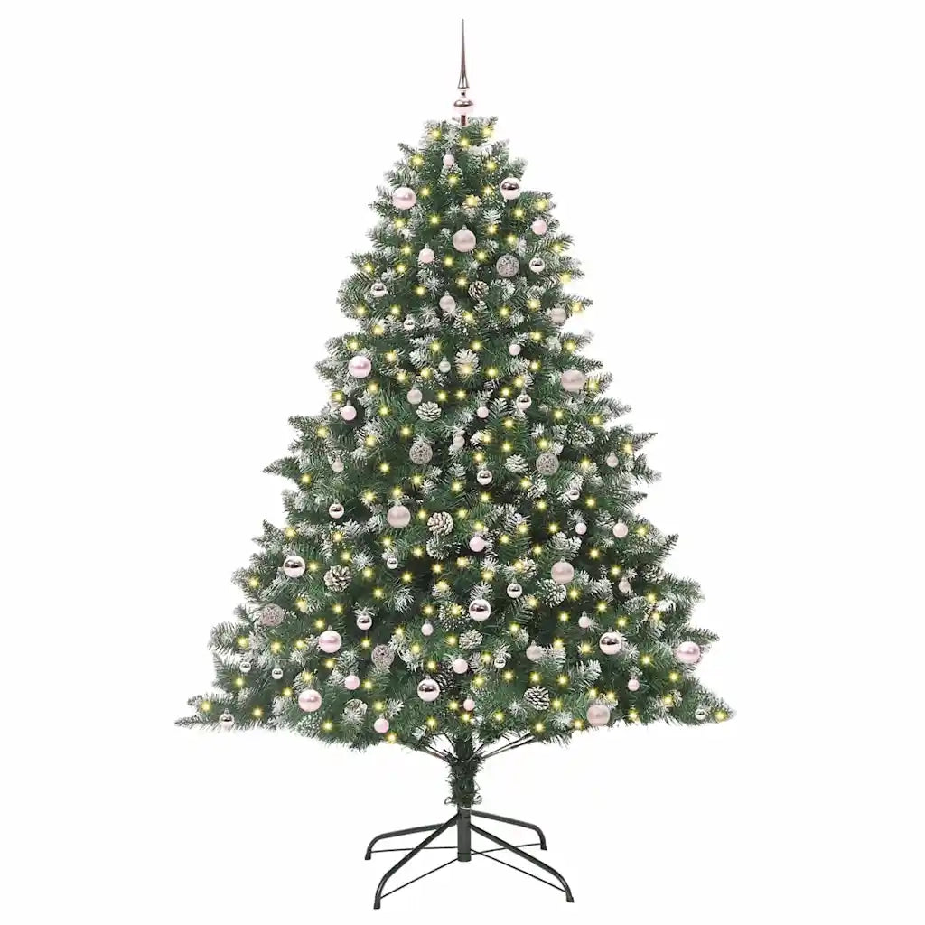 Albero di Natale artificiale con 300 LED Verde 240 cm 3395259